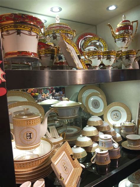 hermes dishes collection|authentic hermes plates.